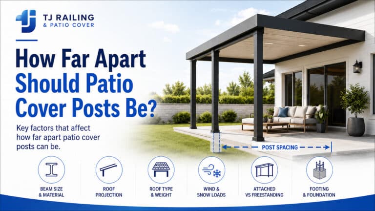 How Far Apart Should Patio Cover Posts Be